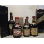 Eight bottles of mixed spirits to include Rum, Drambuie, Remy Martin