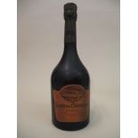 A single bottle of Taittinger Rose Comtes de Champagne 1975 vintage, 75cl Location: