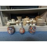 A mixed lot of ceramics and glassware to include Staffordshire, Royal Doulton, Hampton Court,
