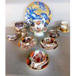 A collection of miniature china to include Royal Crown Derby, Crown Staffordshire, Coalport, along