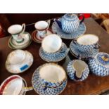 Mixed china to include a Russian part tea set Location: A1M