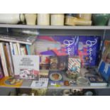 A collection of Princess Diana memorabilia and books to include two Dressing Princess Diana sets,