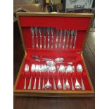 A vintage Flexfit canteen of silver plated cutlery