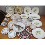 A mixed lot of china to include Wedgwood fish plates and other items Location: