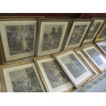 Aster Francis Wheatley - a set of thirteen 19th century Cries of London engravings, plates 1-X111,