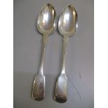 Two silver Victorian table spoons, hallmarked London 1840, 144.7g