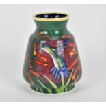 A Moorcroft Enamels Ltd limited edition miniature baluster vase, no. 4 out of 50, painted by Faye