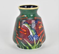 A Moorcroft Enamels Ltd limited edition miniature baluster vase, no. 4 out of 50, painted by Faye