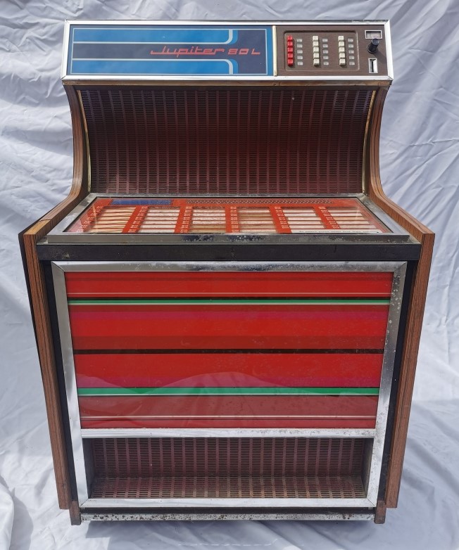 An original vintage retro Jupiter 80L record jukebox