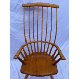 Alun Heslop (British, b. 1971), 'Somnolant', the ash and elm chair with high stick back on a