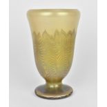 An early 20th century Jugendstil Loetz style glass vase, designed in the Phaenomen iridescent
