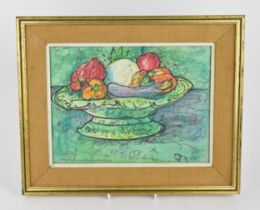 William de Belleroche (1913-1969) British, 'The Fruit Bowl', still life, signed and dated '1961'
