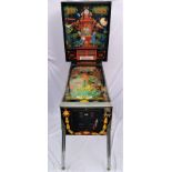 A 1980s retro pinball arcade machine