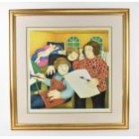 Beryl Cook (1926-2008) British, 'The Art Class ', signed print, stamped JFA, published by The