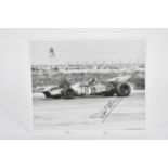 Motor Racing Ronnie Peterson signed black and white photo, taken at the Questor Grand Prix, 28th