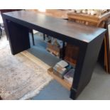 A Heals black stained console table Location: RAB