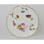 An early 19th century Nantgarw porcelain plate hand painted by Thomas Pardoe, circa 1818-20, the