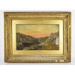 British 'The River Tamar', depicting a river landscape with sunset in the