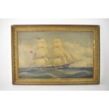 Early 20th century, British School maritime interest, depicting a clipper vessel named 'Jennie',