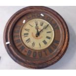 A Guerin-Boutron, Modele Depose tin wall clock A/F advertising chocolate Location: