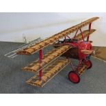 A 1/8 scale model aeroplane Fokker Dr.1 Triplam Location: