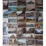 A quantity of 1905-1970's postcards to include British Seaside, holiday, railway and church