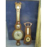 Two barometers to include a Regency example and an Art Nouveau barometer Location: