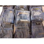 Ten pairs of boys denim jeans to include Firetrap, Bench and River Island, sizes 30-32" waist