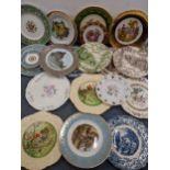 A mixed lot of mixed plates to include Wedgwood Florentine and others Location: