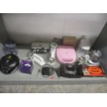 A mixed lot of kitchenalia and modern electricals to include a Breville cupcake creations, Kenwood