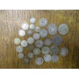 A group of Victorian and later silver coinage an 1885 half crown, total weight 144.4g Location: