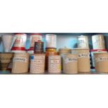 Maling cobblestone kitchen storage jars A/F, tin storage cannisters and mixed kitchenalia
