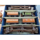 A vintage Hornby 101 Tank Passenger train set, in original box Location: 1:4