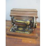 A Victorian Singer sewing machine dated 1874 Location: