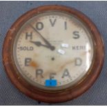 A late 19th/early 20th century Bravington's Hovis Bread advertising clock A/F Location: RWM
