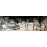 Mixed ceramics to include blue and white mixed plates, Doulton part dinner set and other items