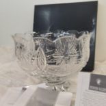 A boxed Waterford Winter Garland Centrepiece cut glass bowl designed by Billy Briggs