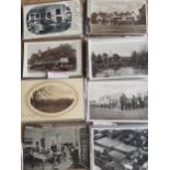 A quantity of early to mid 20th century postcards, mainly local scenes to include The RGS circa