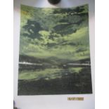 Scheinmann - Storm at Sunset limited edition print 43/100, unframed 71cm x 54cmn together with