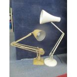 Two vintage lamps to include a Hadrill & Horstmann lamp and an Anglepoise lamp Location: