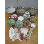 Oriental ceramics and collectables to include Satsuma style bowls and dishes Location: RAB