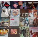 Mixed rock and pop records to include Jimi Hendrix, Pink Floyd, Led Zeppelin, Black Sabbath, The