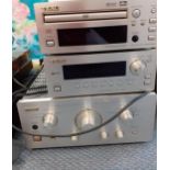 A TEAC Integrated stereo amplifier A-H500i, a TEAC RDS tuner T-H3OO, a TEAC dvd player DV-H350, a