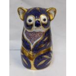 A Royal Crown Derby paperweight in the form of a Koala bear, having a gold stopper Location: