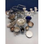 Mixed silver plate, cutlery, flatware and household items Location: A3B