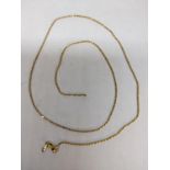 An Italian 9ct gold necklace A/F, 3.6g Location: