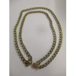 A 9ct gold chain link necklace, 10.9g Location: