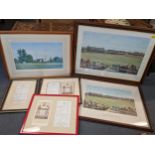 Cricket related pictures to include two Arthur Weaver signed limited edition prints signed by Artist