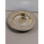 A late 20th century silver pin dish hallmarked Sheffield 1998, 94.9g Location: