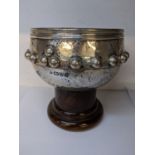 An Edward VII silver model of the Glastonbury iron age bowl in the Arts & Crafts style decorated
